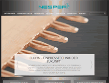 Tablet Screenshot of nesper.com